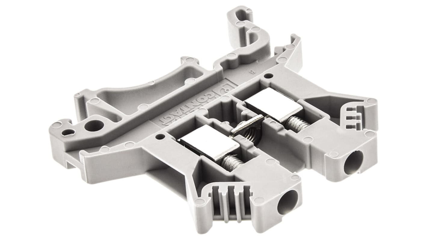 Morsettiera micro MT 1.5 Phoenix Contact 3003347, 24A, 400V, DIN, grigio. Compatto, resistente, ideale per circuiti elettrici industriali.