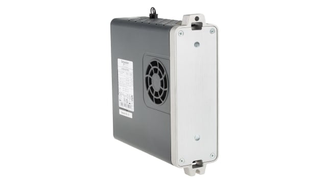 Servomeccanismo Schneider Electric LXM28AU07M3X, 750 W, 220 V, con feedback encoder e interfaccia CANopen. Dimensioni 150x55x146 mm.