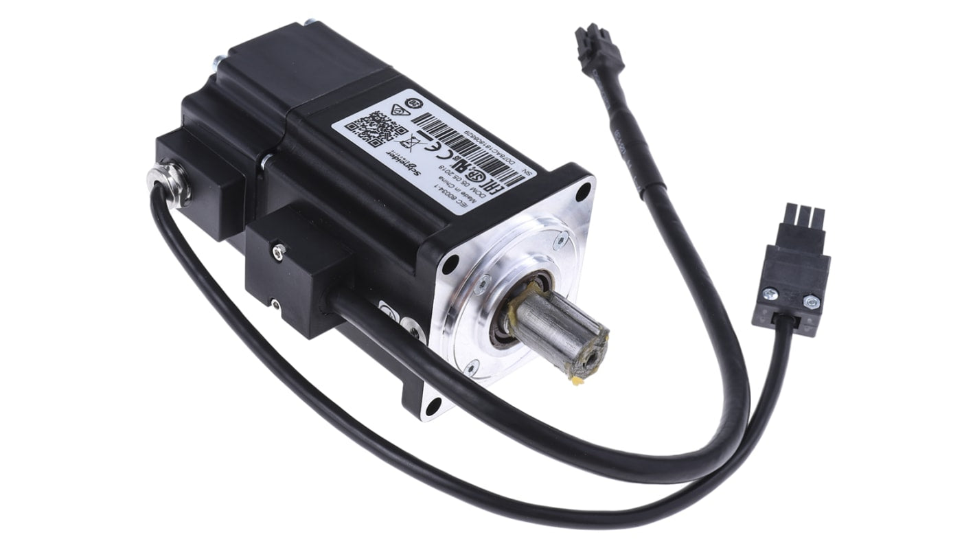 Servomotore Schneider Electric BCH2LD0233CA5C, 200 W, 1,92 Nm, 220 V c.c., dimensioni 134 x 60 x 73,5 mm, encoder a 20 bit.