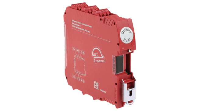 Controller di sicurezza modulare Schneider Electric XPSMCMCP0802 con 18 I/O, Ethernet IP e Modbus TCP. Ideale per monitoraggio di sicurezza.