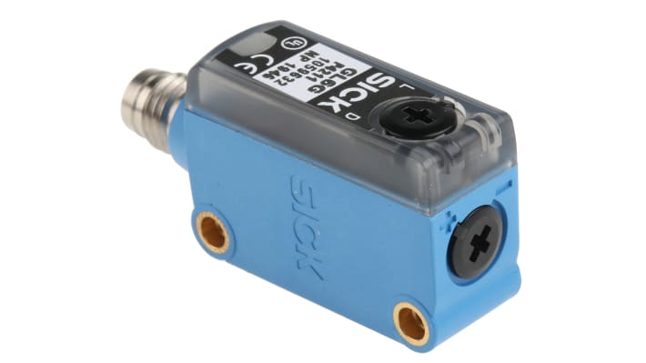 Sensore fotoelettrico rettangolare Sick GL6G-P4211, rilevamento fino a 6 m, uscita PNP, montaggio a pannello, IP67.