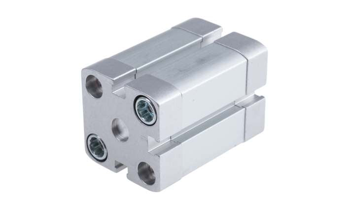 Cilindro pneumatico Festo ADN-25-20-I-P-A, doppio effetto, foro 25mm, corsa 20mm, montaggio orizzontale o verticale.