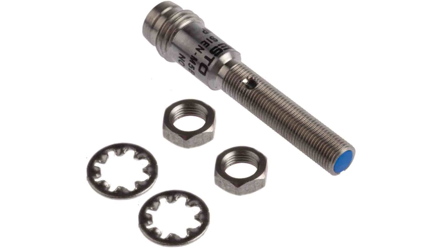 Festo SIEN-M5B-PS-S-L, sensore di prossimità induttivo PNP, M5, rilevamento 0,8 mm, IP67, montaggio a filo, 38 mm.