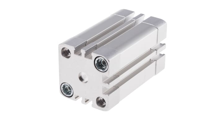 Cilindro pneumatico Festo ADN324040IPA, doppio effetto, foro 32 mm, corsa 40 mm, montaggio verticale o orizzontale. Dimensioni 90 x 47 x 47 mm.