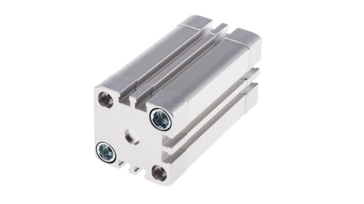 Cilindro pneumatico Festo ADN-32-50-I-P-A, doppio effetto, foro 32 mm, corsa 50 mm, attacco G 1/8, max 10 bar.