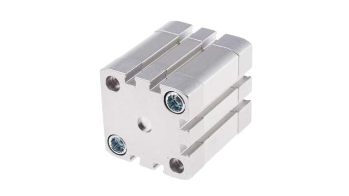 Cilindro pneumatico Festo ADN-40-20-I-PPS-A, doppio effetto, foro 40mm, corsa 20mm, montaggio verticale/orizzontale.