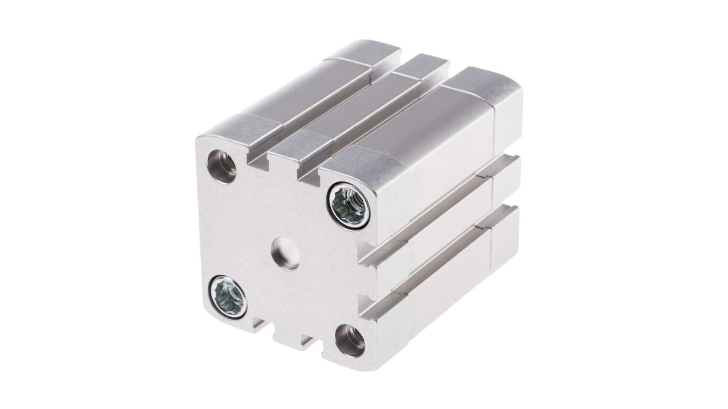 Cilindro pneumatico Festo ADN-40-25-I-PPS-A, doppio effetto, foro 40mm, corsa 25mm, montaggio verticale o orizzontale.