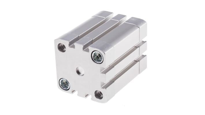 Cilindro pneumatico Festo ADN-40-30-I-P-A, doppio effetto, foro 40mm, corsa 30mm, montaggio verticale o orizzontale.