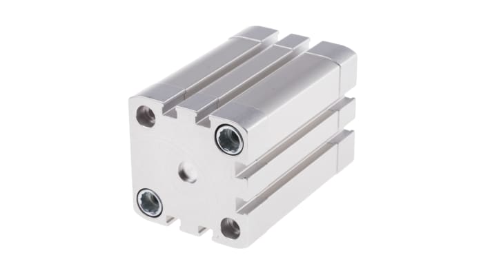 Cilindro pneumatico doppio effetto Festo ADN-404040I-P-A, foro 40 mm, corsa 40 mm, attacco G 1/8, dimensioni 54,5 x 54,5 x 91,1 mm.