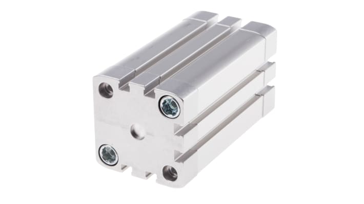 Cilindro pneumatico Festo ADN-40-60-I-P-A, doppio effetto, foro 40mm, corsa 60mm, montaggio verticale o orizzontale.