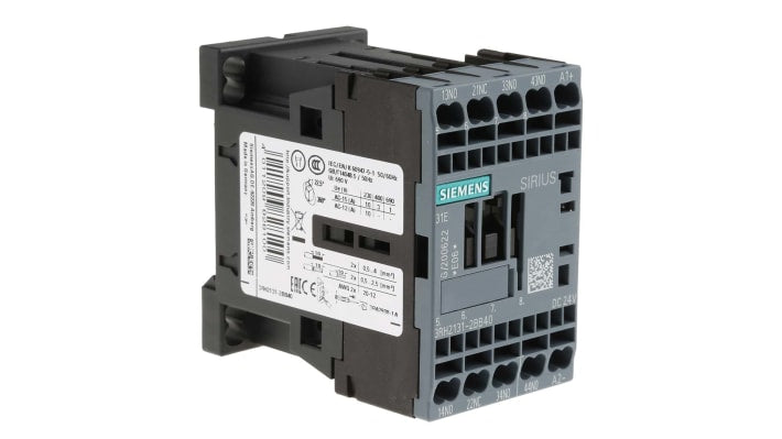 Contattore Siemens 3RH2131-2BB40: 10A, IP20, resistente agli urti e vibrazioni, 0,8-1,1V - Ideale per avviamento motori.
