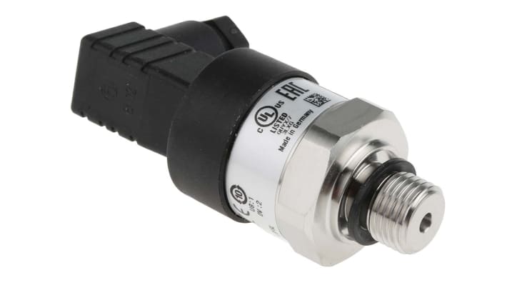 Sensore di pressione WIKA 46879222, serie A10, acciaio inox, 10 bar, uscita 4-20 mA, IP65, temperatura 0-80 °C.