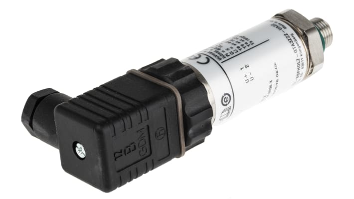 Sensore di pressione WIKA 46879357, max 2.5bar, uscita analogica 4-20 mA, custodia in acciaio inox, IP65.