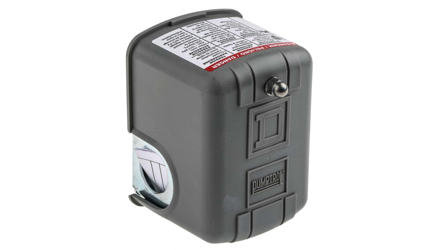 Pressostato differenziale Telemecanique Sensors 9013FSG2J21 per pompa d'acqua, azionamento a membrana, 15-30 psi.
