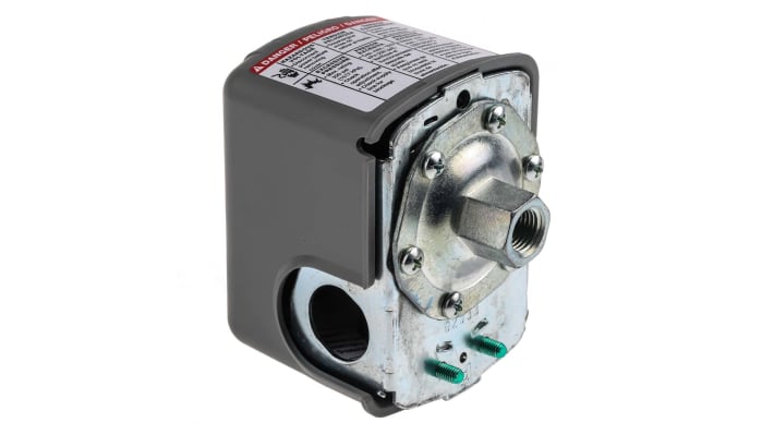 Pressostato differenziale Telemecanique Sensors 9013FSG2J21 per pompa d'acqua, azionamento a membrana, 15-30 psi.