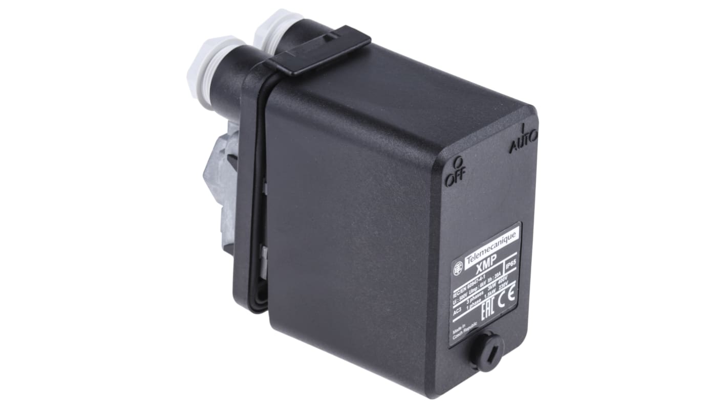 Pressostato differenziale Telemecanique Sensors XMPA06C2374N, regolabile 1-6 bar, attuatore a diaframma, IP65, G 1/4 femmina.