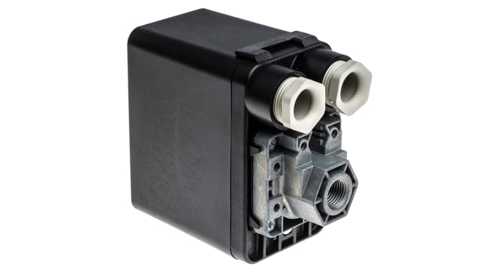 Pressostato differenziale Telemecanique Sensors XMPA12B2142, 12 bar max, attuatore a diaframma, IP54, per aria e acqua.