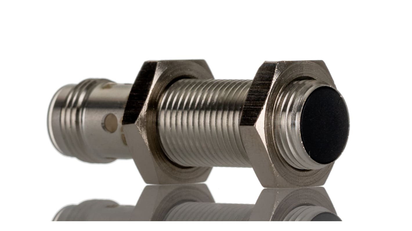 Sensore di prossimità cilindrico BALLUFF BES 516-325-E5-C-S4, tecnologia PNP M12, rilevamento a 2 mm, IP68, montaggio a filo.