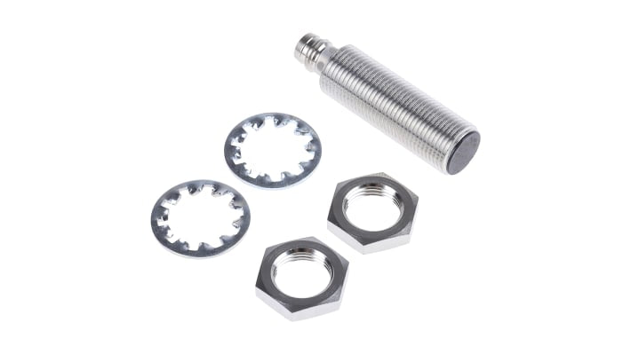 Sensore di prossimità cilindrico PNP BALLUFF BES 516-325-G-E5-C-S49, M12, rilevamento 4 mm, IP68, alimentazione 10-30 V c.c.