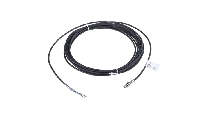 Sensore di prossimità cilindrico PNP BALLUFF BES 516-3005-G-E4-C-PU-05, M5, 1,5 mm, IP67, acciaio inox, 10-30 V c.c.