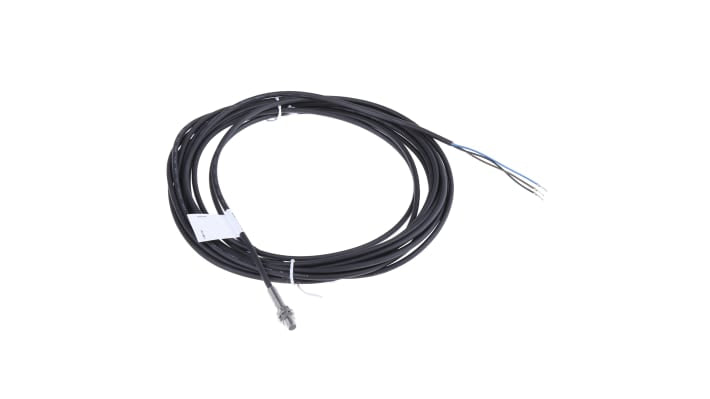 Sensore di prossimità induttivo cilindrico BALLUFF BES 516-3005-E4-C-PU-05, PNP, M5, rilevamento 0,8 mm, IP67.