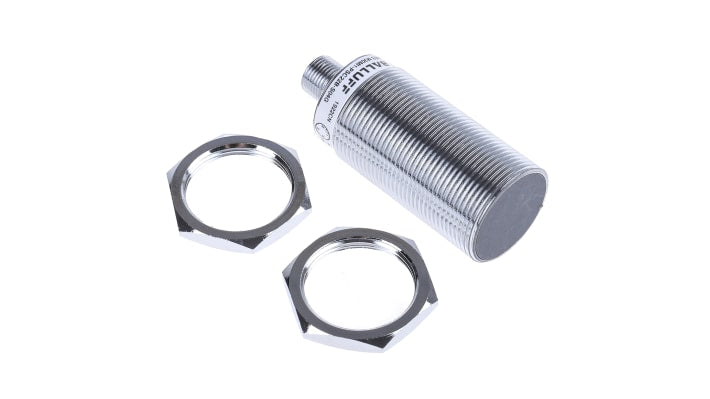 Sensore di prossimità cilindrico PNP BALLUFF BES M30MI1-PSC22B-S04G, M30 x 1.5, rilevamento 22 mm, IP67, alimentazione 10-30 V c.c.