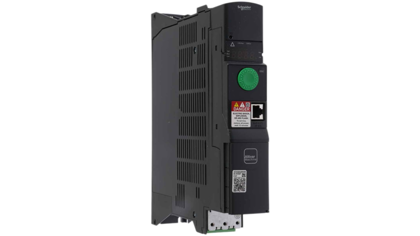 Schneider Electric - ATV320U06N4B: Avviatore a velocità variabile 0,55 kW, 400 V c.a., 3 fasi, 0.1-599Hz per motori sincroni e asincroni. Ideale per applicazioni industriali.