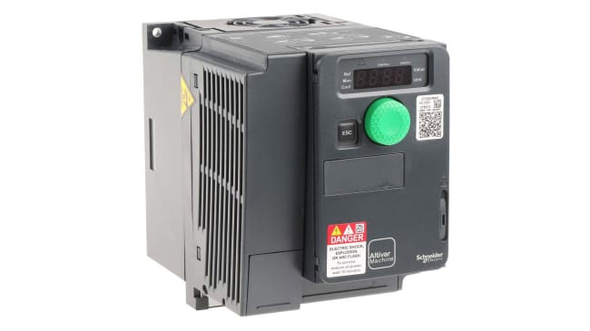 Schneider Electric ATV320U06N4C - Azionamento a velocità variabile trifase - 0,55 kW, 400 V, 3 fasi, 0,1-599 Hz - HVAC e imballaggio.