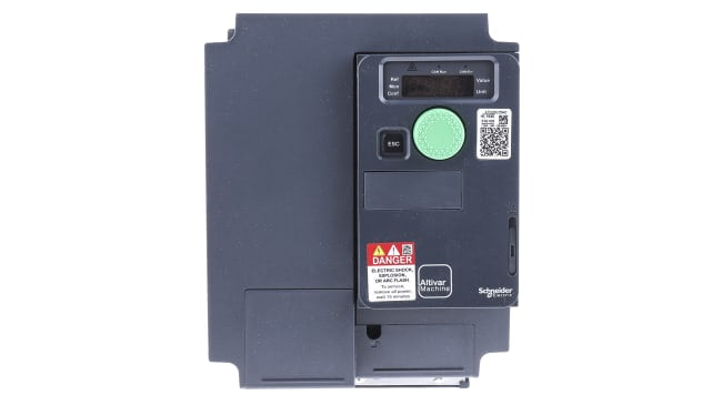 Azionamento a velocità variabile Schneider Electric ATV320U22N4C: 2,2 kW, 400 V c.a., 3 fasi, frequenza 0,1-599Hz. Ideale per motori sincroni e asincroni.