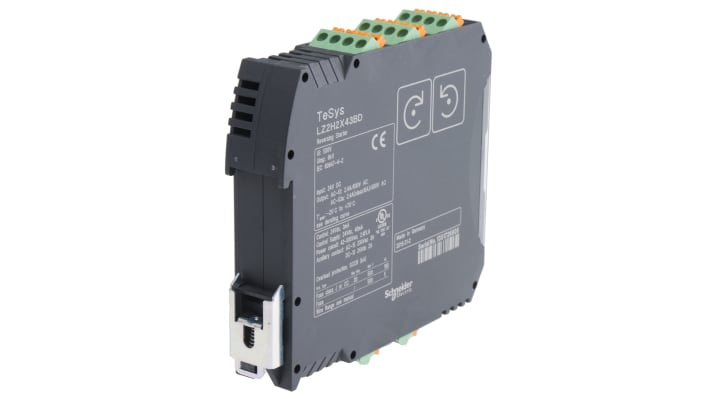 Starter motore avanzato Schneider Electric LZ2H2X43BD, potenza 1,1 kW, montaggio su guida DIN, protezione IP20, conforme a norme ATEX e CE.