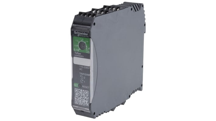 Starter motore avanzato Schneider Electric LZ2H2X4FU, potenza 1,1 kW, montaggio su guida DIN, protezione IP20.
