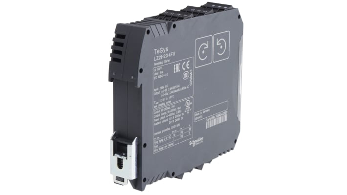 Starter motore avanzato Schneider Electric LZ2H2X4FU, potenza 1,1 kW, montaggio su guida DIN, protezione IP20.