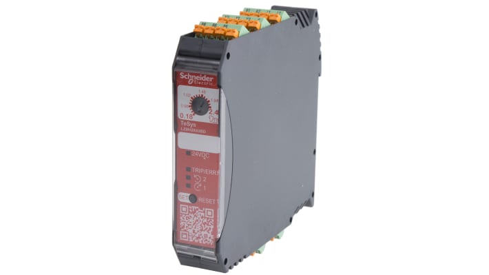 Starter motore avanzato Schneider Electric LZ8H2X43BD, potenza 1,1 kW, montaggio su guida DIN, protezione IP20.