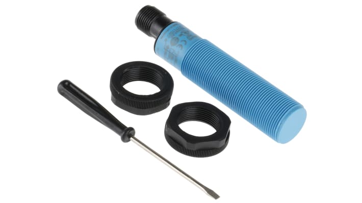 Sensore di prossimità cilindrico Sick CM18-08BPP-EC1, tecnologia PNP, rilevamento 8 mm, grado di protezione IP68/IP69K.