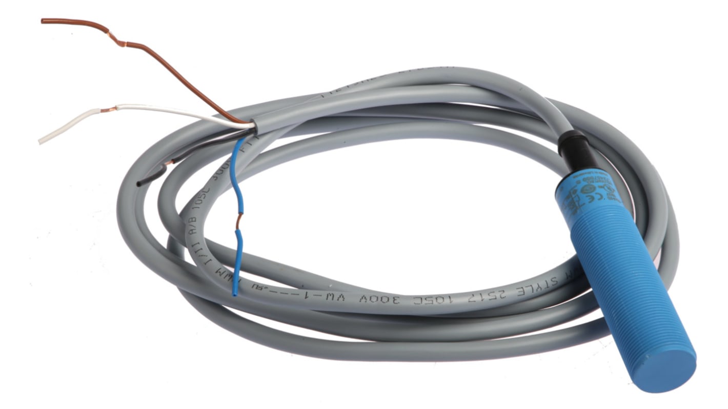 Sensore di prossimità cilindrico Sick CM18-12NPP-EW1, tecnologia PNP, rilevamento 12 mm, grado di protezione IP68/IP69K.