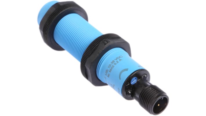 Sensore di prossimità cilindrico Sick CM18-12NPP-EC1, PNP, M18, rilevamento 12 mm, IP68/IP69K, alimentazione 10-36 V c.c.