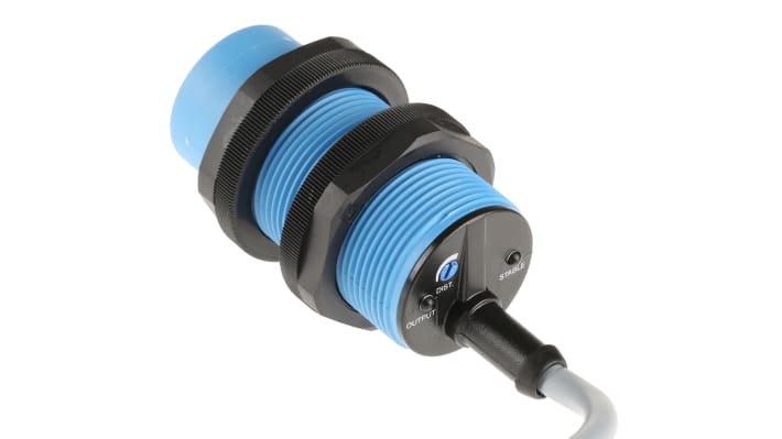 Sensore di prossimità cilindrico Sick CM30-25NPP-EW1, tecnologia PNP, rilevamento 25 mm, grado di protezione IP68/IP69K.