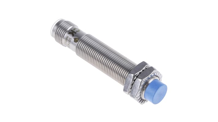 Sensore di prossimità cilindrico Sick IMB12-08NPPVC0S, PNP M12, rilevamento 8 mm, IP68/IP69K, acciaio inox.