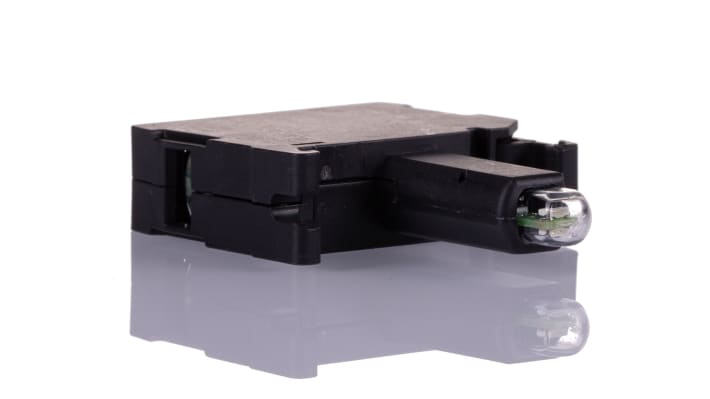 Allen Bradley 800F-MN7G, blocco contatti luminoso con LED verde, tensione 240 V, corrente 6 mA, supporto a vite.