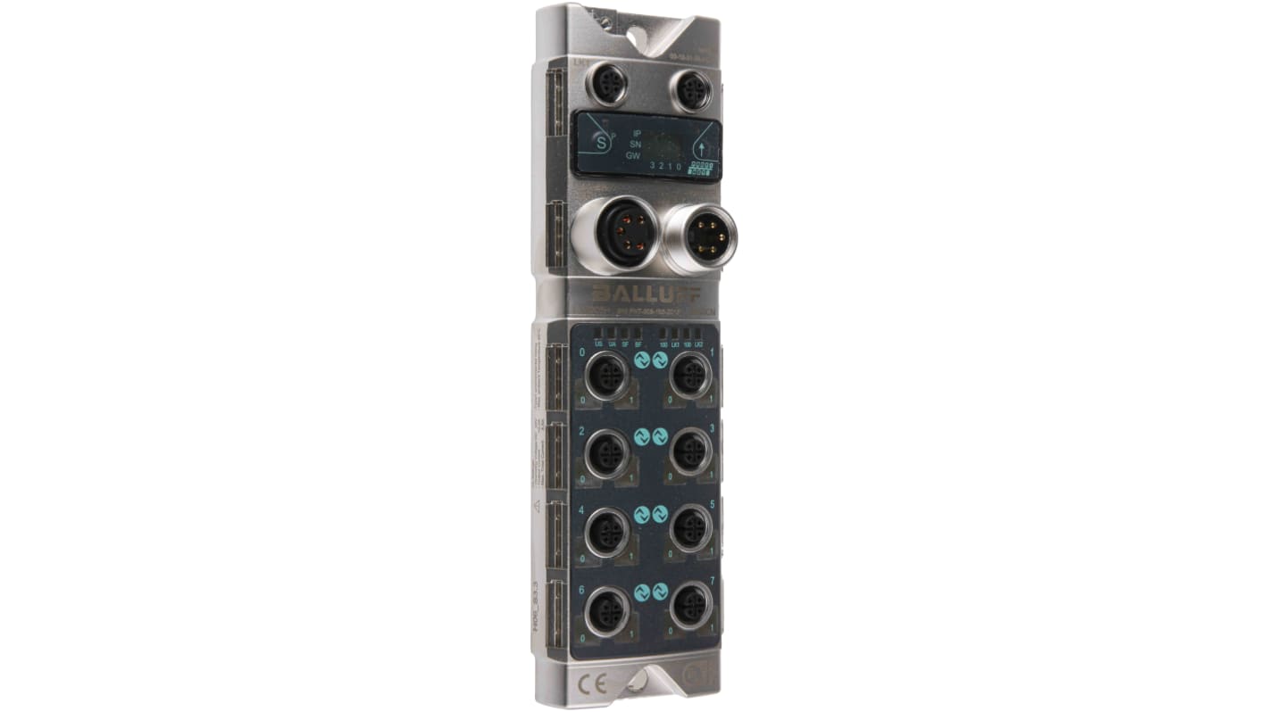 Scatola sensore BALLUFF BNI PNT-508-105-Z015, modulo IO-Link 8 porte, grado di protezione IP67, tensione 18-30.2V cc.