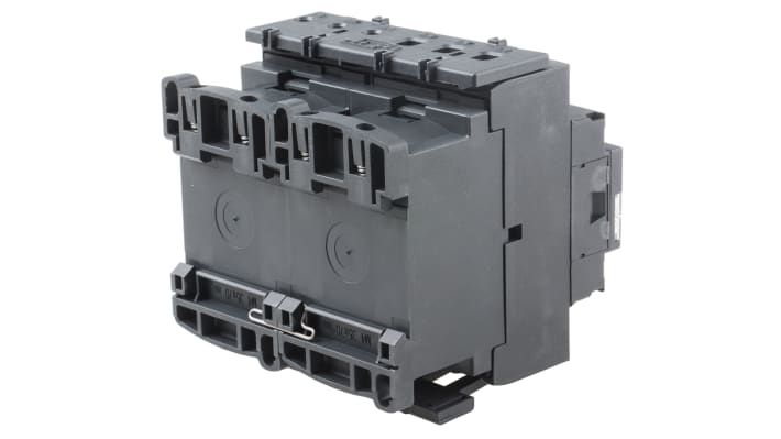 Contattore reversibile Schneider Electric LC2D32EHE, 3 poli, 32 A, montaggio su guida DIN, dimensioni 92x90x85 mm.