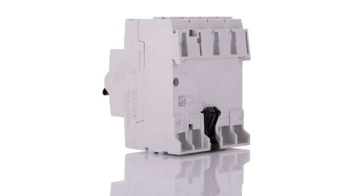 Interruttore RCD Allen Bradley 1492-RCDA4C63S, 3P+N, 63A, 300mA, montaggio su guida DIN, dimensioni 70 x 88 x 75 mm.