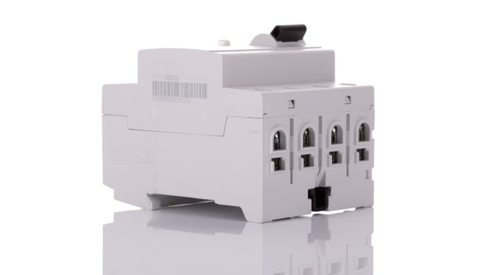 Interruttore RCD Allen Bradley 1492-RCDA4C63S, 3P+N, 63A, 300mA, montaggio su guida DIN, dimensioni 70 x 88 x 75 mm.