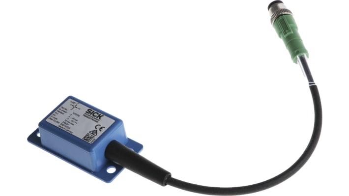 Sensore di inclinazione Sick TMM55E-PMH060, tecnologia MEMS, IP67, montaggio a 4 fori, dimensioni 62 x 32,3 x 18,7 mm.