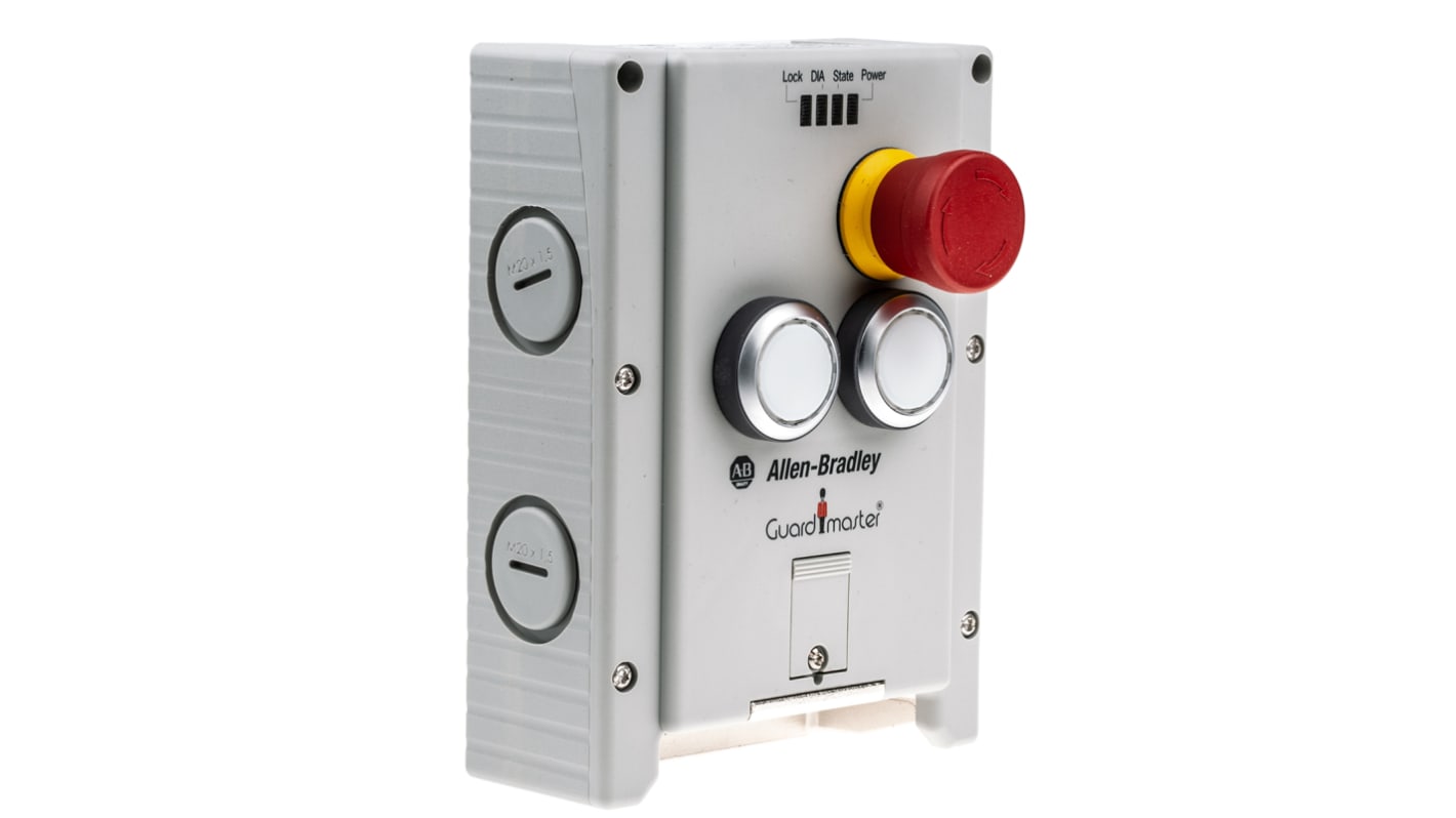 Interruttore di interblocco a solenoide Allen Bradley Guardmaster 442G-MABR-UT-C03, con attuatore RFID e grado di protezione IP65.