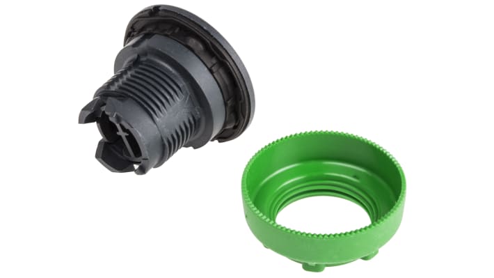 Attuatore pulsante instabile Harmony ZB5 di Schneider Electric, diametro 30 mm, bianco, montaggio a filo, protezione IP66/IP67/IP69K.