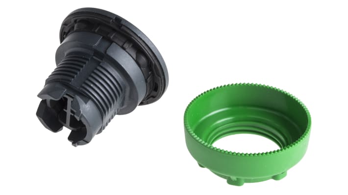 Attuatore pulsante ZB5FA4 Schneider Electric, montaggio a filo, testa rotonda rossa 30mm - Harmony ZB5. Ideale per macchinari e industrie chimiche.