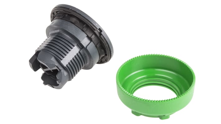 Attuatore pulsante instabile giallo Schneider Electric ZB5FA5, testa rotonda, montaggio a filo, diametro 30 mm, protezione IP66/IP67/IP69K.
