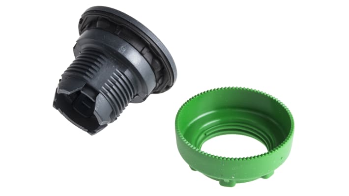 Attuatore pulsante instabile Schneider Electric ZB5FW363, testa blu illuminata, montaggio a filo, diametro 30 mm, protezione IP66/IP67/IP69K.