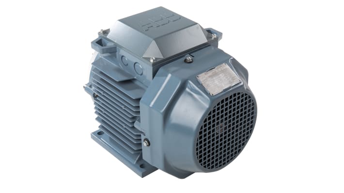 Motore trifase ABB 3GAA111320-ADK, 4 kW, 400-690 V, 2873 giri/min, montaggio su piedino, classe IE3, IP55.